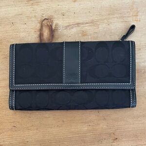 Coach Black Signature Wallet